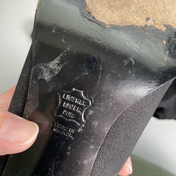 Robert Clergerie Paris Sz 5/6? Sock Boots Black Leather Made in France Designer - Picture 8 of 16